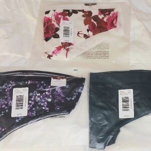 (M)CACIQUE WOMEN'S COTTON THONGS(3 PAIRS) SIZE 26-28